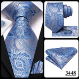 Hi-Tie – Cravate de mariage en soie violette unie à motif cachemire pour homme, ensemble de qualité avec boutons de manchette et mouchoir, cadeau tendance, livraison directe