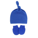 Bonnet pour nouveau-né avec gants, bonnet chaud en coton pour enfants, accessoires pour enfants, bonnet de nuit pour bébés de 0 à 6 mois, automne et hiver