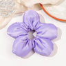 Extra Large Flower Elastic Hair Tie For Women Solid Color Rubber Bands Headband Scrunchie Ponytail Holder Hair Accessories