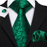 Ensemble élégant de cravates et boutons de manchette en soie à fleurs multiples pour homme, cravate jacquard à fleurs pour mariage, entreprise, fête, événement, Barry.Wang