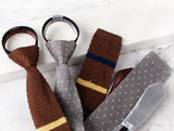 Cravates de mariage pour hommes, mode, cravates noires, chemises blanches, cravates à col, cadeaux, fermeture éclair, cravate en tricot pour hommes, vêtements, accessoires