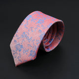 26 Styles Men's Jacquard Novelty Ties Skinny Floral Paisley Striped  Necktie Business Narrow Suit Shirt Daily Wear Accessories