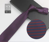 Cravate à fleurs en grille, tissée en gros, 8 cm, accessoires de mariage, bleu, homme, pois, cachemire, convient aux groupes, fêtes, bureau