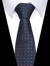 100% Silk Brand Purple Tie Men Necktie High Quality Mix Colors Silk 7.5 cm Gravatas Accessories Wedding April Fool's Day