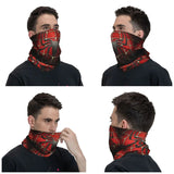 Bandana tour de cou coupe-vent motif araignée pour homme et femme