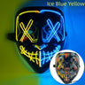 Cosmask Halloween Neon Mask Led Mask Masque Masquerade Party Masks Light Glow In The Dark Funny Masks Cosplay Costume Supplies