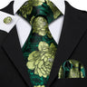 Ensemble élégant de cravates et boutons de manchette en soie à fleurs multiples pour homme, cravate jacquard à fleurs pour mariage, entreprise, fête, événement, Barry.Wang