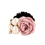 Élastiques à cheveux en forme de fleur de rose perlée, élastiques à cheveux, bandeaux en caoutchouc extensibles, bandeaux floraux, chouchous, porte-queue de cheval