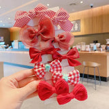 10 Pcs/Set New Baby Girl Cute Colors Flower Hair Bands Ponytail Holder Chilren Soft Scrunchies Rubber Kids Hair Accessories