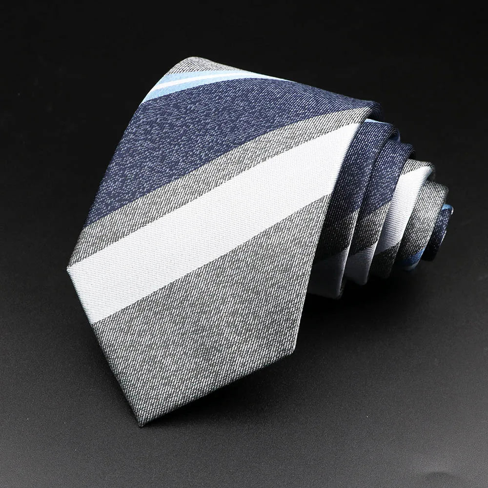 Cravate rayée pour homme, motif cachemire floral, marron et gris, idéale pour les loisirs, les affaires, le quotidien, les mariages, les fêtes, les accessoires, cadeau