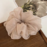 Korean Woman Big Elegant Silk Elastics Hair Band Girls Solid Color Scrunchies Hair Ties Ladies Ponytail Hold Hair Accessories
