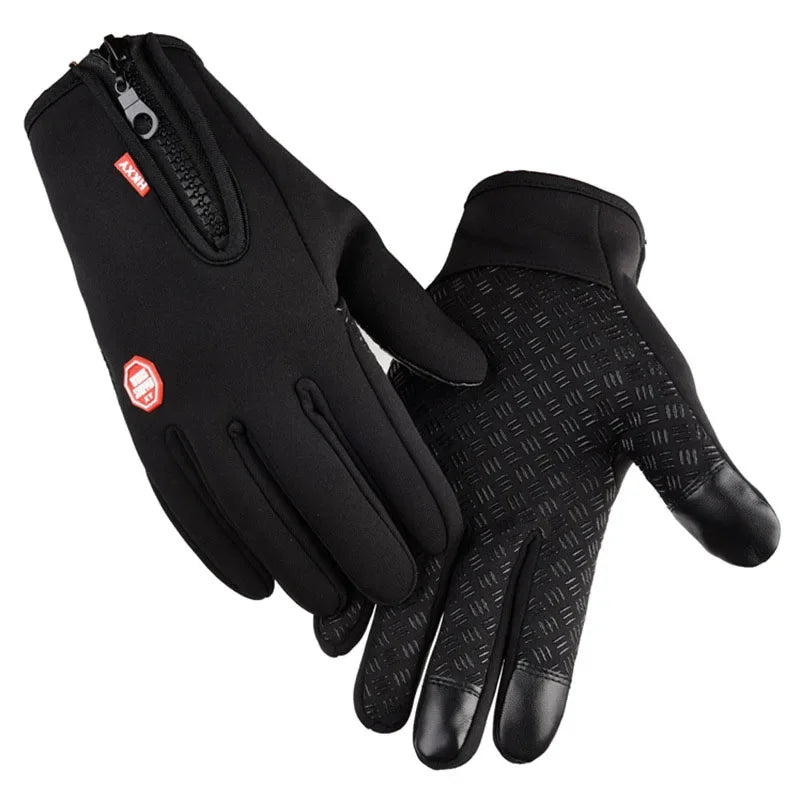 Gants de ski en velours pour écran tactile, chauds et imperméables, résistants au froid, pour l'automne et l'hiver