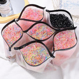 Lot de 1 000 élastiques à cheveux jetables colorés pour filles, accessoires pour cheveux, élastiques pour queue de cheval
