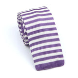 Cravate en tricot pour homme, tendance, fine, rayée, tissée, tricotée, colorée, chaude, design, idée cadeau