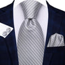 Cravates pour hommes 2023, nouvelle mode pour hommes, 8,5 cm, pochette, boutons de manchette, accessoires de mariage, créateur de cravates Hi-Tie, vente en gros