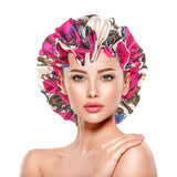 Bonnet de nuit double épaisseur en satin soyeux pour femme, grand bonnet réversible doublé de satin, couvre-chef pour la nuit, accessoires pour cheveux