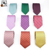 Cravate de luxe en soie imprimée fine de 7 cm pour homme, accessoire classique pour le bureau, les loisirs, les costumes et les fêtes de mariage