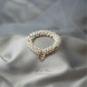 Rhinestone Hair Elastics Ties Ponytail Holders Champagne Bohemia Hair Tie Hair Accessories for Women and Girls