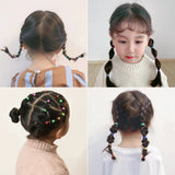 Lot de 1 000 élastiques à cheveux jetables colorés pour filles, accessoires pour cheveux, élastiques pour queue de cheval