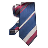 Cadeaux pour hommes EASTEPIC : cravates rayées, cravates rouges pour messieurs en vêtements raffinés, accessoires à la mode pour les occasions sociales