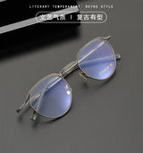 Top Quality Acetate Titanium Optical Glasses Frame Luxury Vintage Computer Eyeglasses Designer Ultra-Light  Eyewear