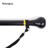 Black Round Wooden Traditional Fashion Walking Stick Decorative Cospaly Party Wood Walking Cane Halloween Mace Wand Crosier 95cm