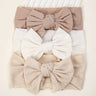3Pcs/Lot Knit Baby Headband Bow Newborn Elastic Soft Nylon Headbands For Baby Girl Turban Infant Hair Accessories Kids Headwear
