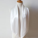 Foulard bandana en soie pour femme, 90 x 90 cm, carré, tendance