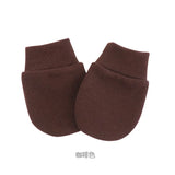 Bonnet pour nouveau-né avec gants, bonnet chaud en coton pour enfants, accessoires pour enfants, bonnet de nuit pour bébés de 0 à 6 mois, automne et hiver