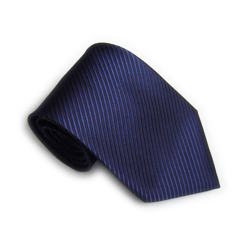 Cravates tendance pour hommes et femmes, 10 cm, 4 pouces, accessoires de mariage, cravate en soie, couleur unie, rayée, noir, bleu, rouge, blanc, violet