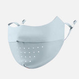 Masque facial en soie glacée, protection UV, été, réglable, respirant, pour hommes et femmes, course à pied, cyclisme, sport