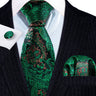 Ensemble élégant de cravates et boutons de manchette en soie à fleurs multiples pour homme, cravate jacquard à fleurs pour mariage, entreprise, fête, événement, Barry.Wang