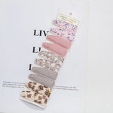 10Pcs/Lot Ins 6cm Flower Print Cotton Alloy Hair Bow Snap Clips Set Fabric Plaid Bobby Hairpins Hairgrips Girls Kids Headwear