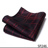 Vangise Brand Newest style  Silk Hanky Man Floral Gray Fit Business lover's day Pocket Square Handkerchiefs