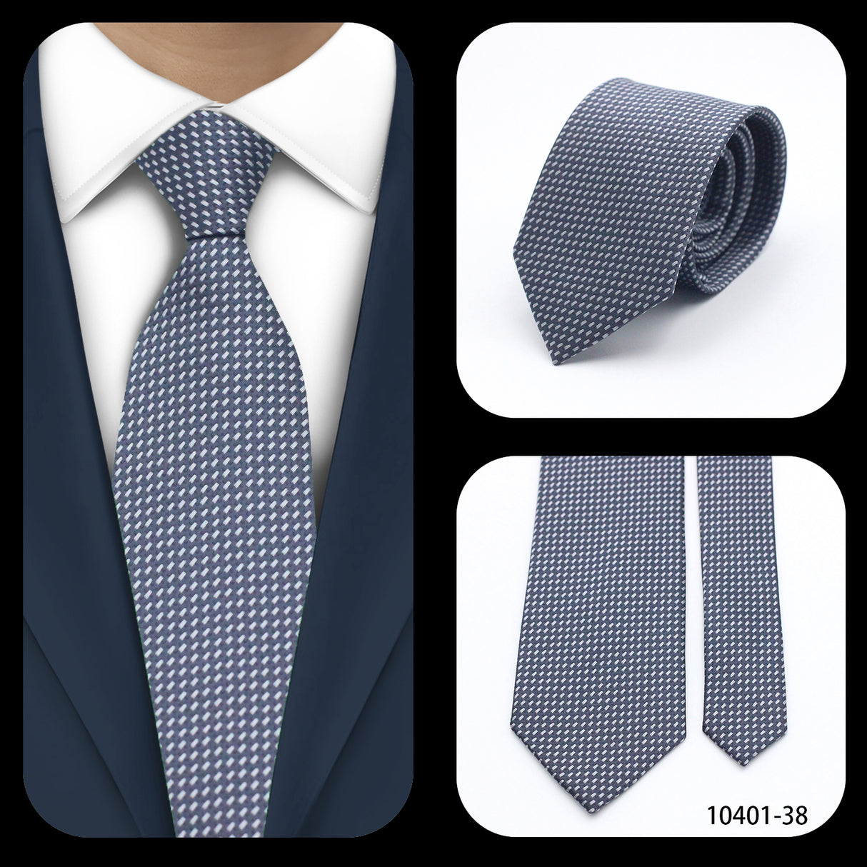Cravates élégantes à pois pour hommes LYL 7 cm, cravate de luxe avec imprimé géométrique, cadeau pour invités, accessoires de festival pour gentleman