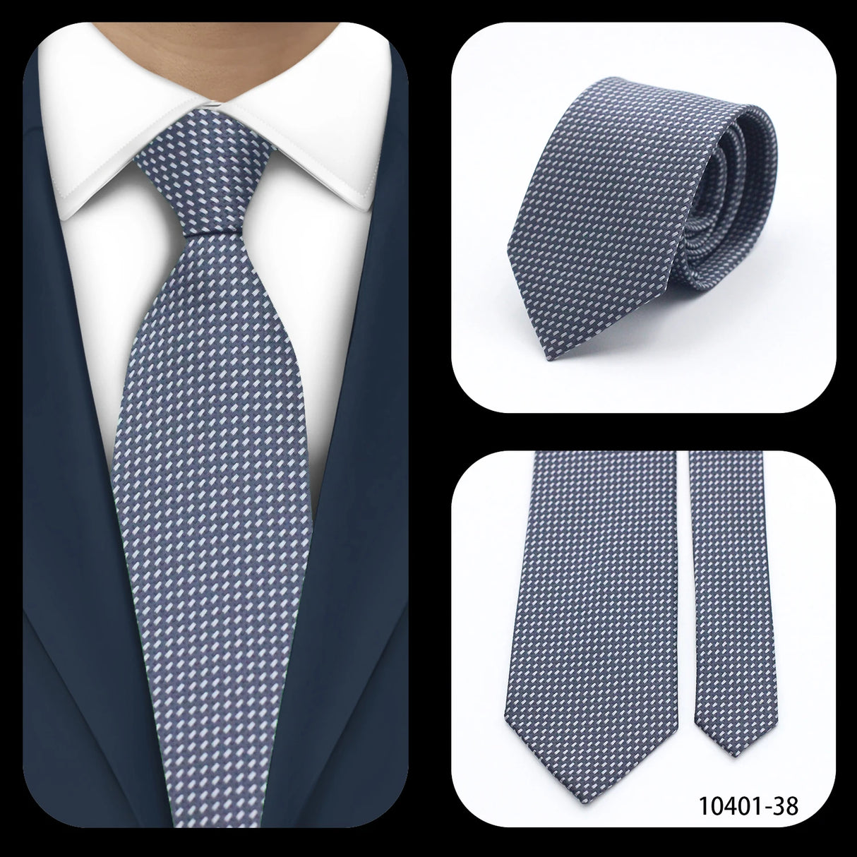 Cravates élégantes à pois pour hommes LYL 7 cm, cravate de luxe avec imprimé géométrique, cadeau pour invités, accessoires de festival pour gentleman