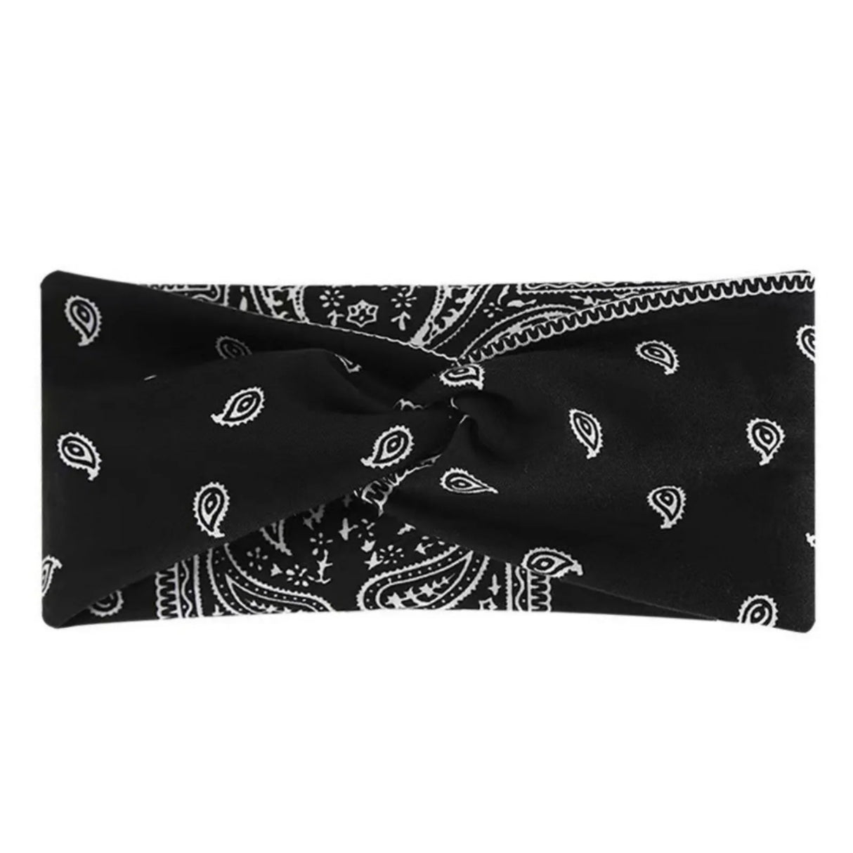 1PC Bohemian Yoga Sports Headband: Elastic, Anti-slip, Wide Headband for Workouts, Running, Sweat-absorbing