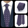 Cravates élégantes à pois pour hommes LYL 7 cm, cravate de luxe avec imprimé géométrique, cadeau pour invités, accessoires de festival pour gentleman