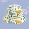 1-5 Years Cartoon Printing Baby Bucket Hat Cotton Breathable Kids Fisherman Hat Infant Toddle Sun Hat with Drawstring Baby Cap