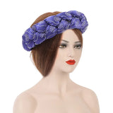 Fashion Candy Color Braids Twist Headbands for Women African Headwear Elastic Hair Bands Ladies Turban Female Bandage Headwrap