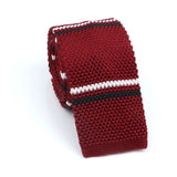Cravate en tricot pour homme, tendance, fine, rayée, tissée, tricotée, colorée, chaude, design, idée cadeau