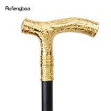 Golden Wolf Head Flower Totem Relief Walking Cane Fashion Walking Stick Gentleman Crosier Knob Walking Stick 93cm