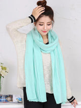 Gestrickte 2023 Herbst Winter Frauen Männer Einfarbig Schal Imitation Kaschmir Bandana Warme Weibliche Hijab Schals Bufanda Wrap Schal