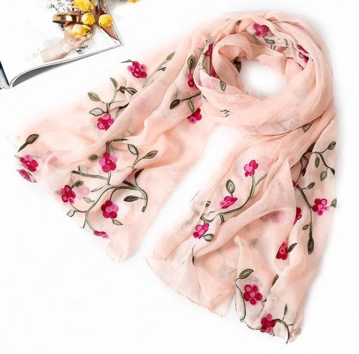 Écharpe de marque YLWHJJ pour femmes printemps été foulards en soie châles et écharpes dame pashmina étoles de plage hijab foulard