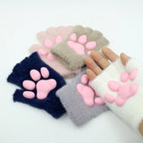 Gants en silicone tendance en forme de griffes de chat, mitaines en peluche 3D, mitaines tricotées pour chaton, accessoires de cosplay Lolita