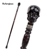 Black Creative Devil Skull Wooden Fashion Walking Stick Decorative Cospaly Wood Walking Cane Halloween Mace Wand Crosier 93cm