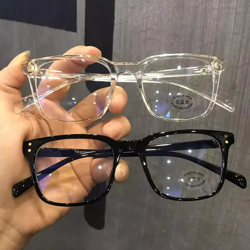 Fashion Anti Blue Light Glasses Men Computer Women Eyeglass Fashion Optical Plain Frame Spectacles Transparent Blocking Glasses