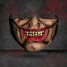 1 masque anti-poussière filtre adulte grande bouche masques faciaux 3D mascara Halloween masculin réutilisable lavable masque de clown mascara divertida