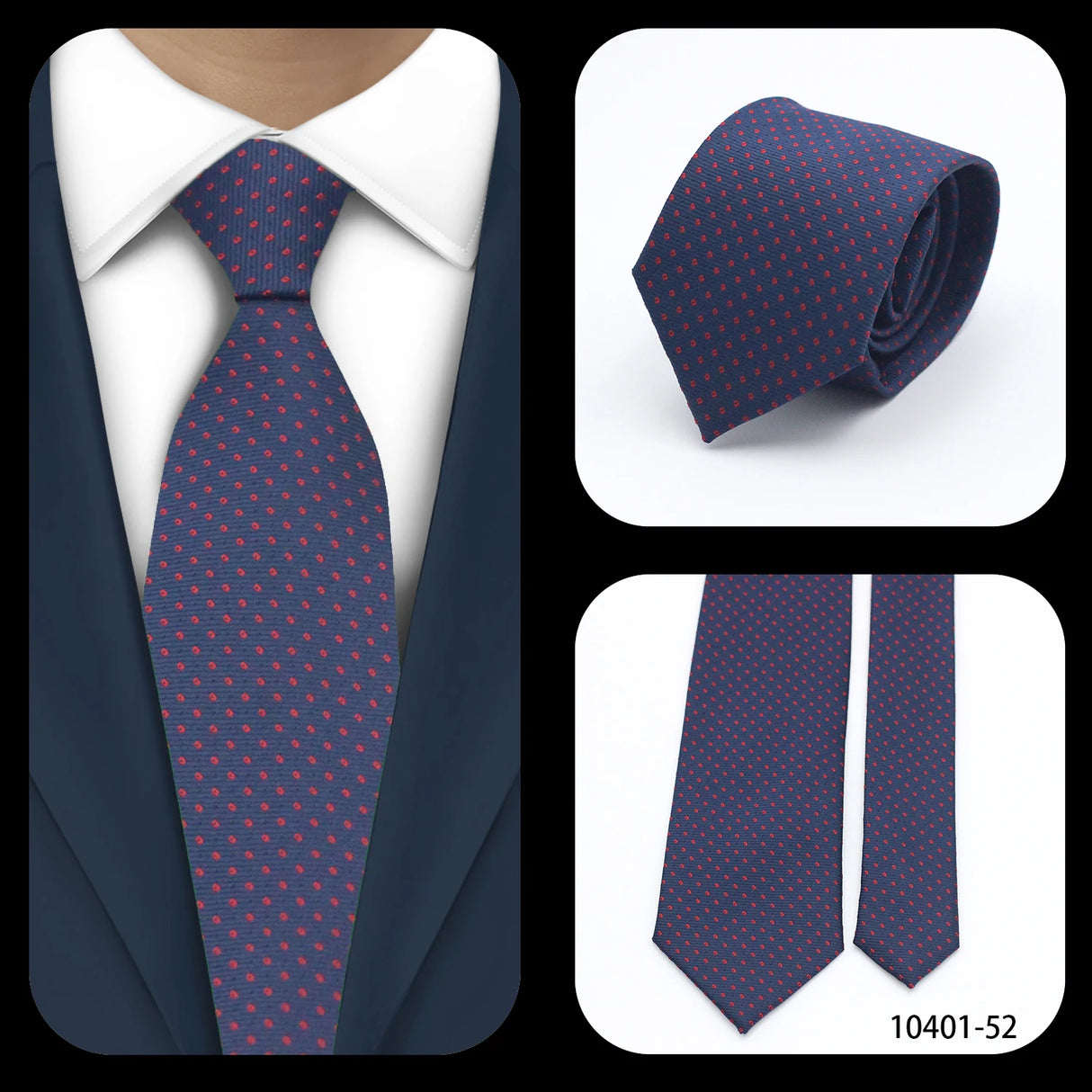 Cravates élégantes à pois pour hommes LYL 7 cm, cravate de luxe avec imprimé géométrique, cadeau pour invités, accessoires de festival pour gentleman