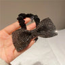 Élastiques à cheveux coréens en forme de nœud pour femmes et filles, en cristal brillant, pour queue de cheval, bandeaux en caoutchouc, accessoires pour cheveux i-Remiel